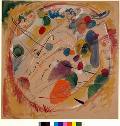 Expressionismus: „Im Kreis“ Aquarell von Wassily Kandinsky